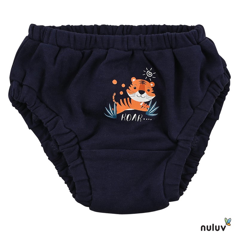 Nuluv Boys Briefs - Blue & White, 2 Pack - Image 2
